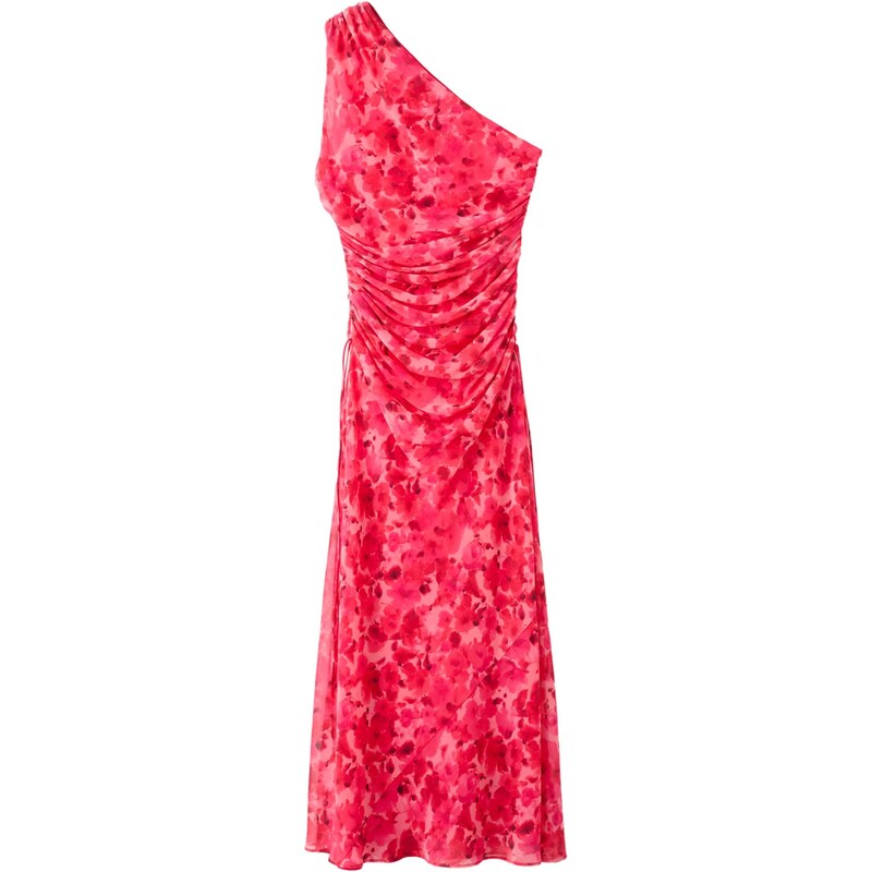 MANGO Šaty Unia pink / růžová / červená / černá