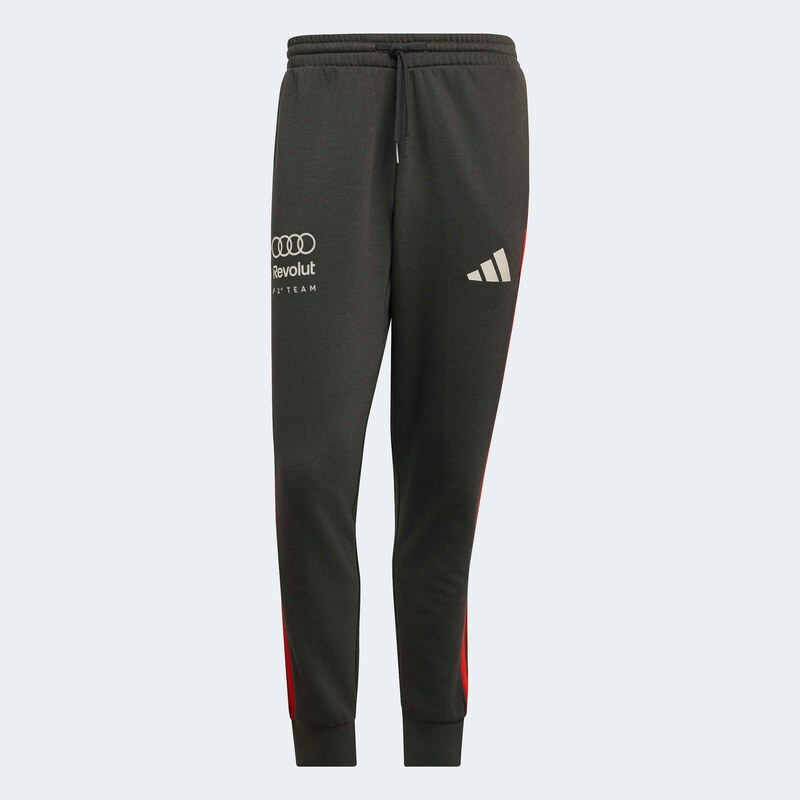 ADIDAS PERFORMANCE Sportovní kalhoty 'Audi Formula One Team DNA' tmavě šedá / červená / bílá