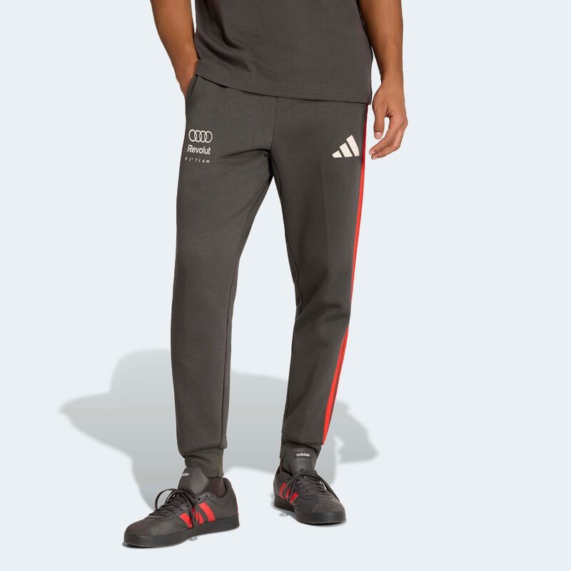 ADIDAS PERFORMANCE Sportovní kalhoty 'Audi Formula One Team DNA' tmavě šedá / červená / bílá