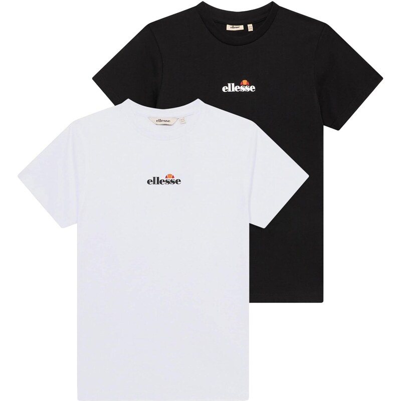 ELLESSE Tričko Duranio černá / bílá