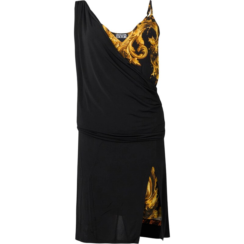 Versace Jeans Couture Šaty karamelová / žlutá / černá