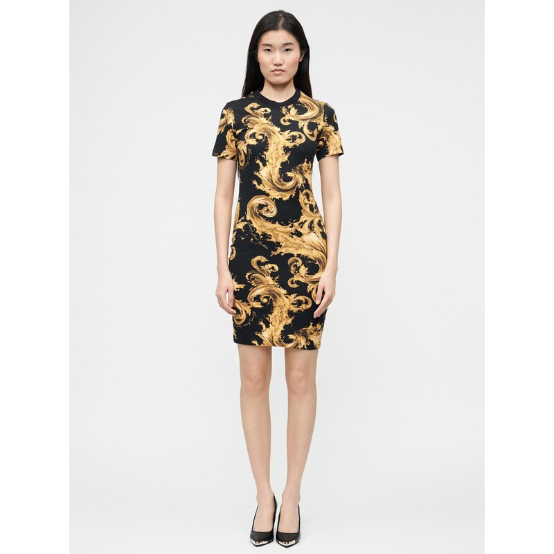 Versace Jeans Couture Šaty hnědá / žlutá / kari / černá 114205784