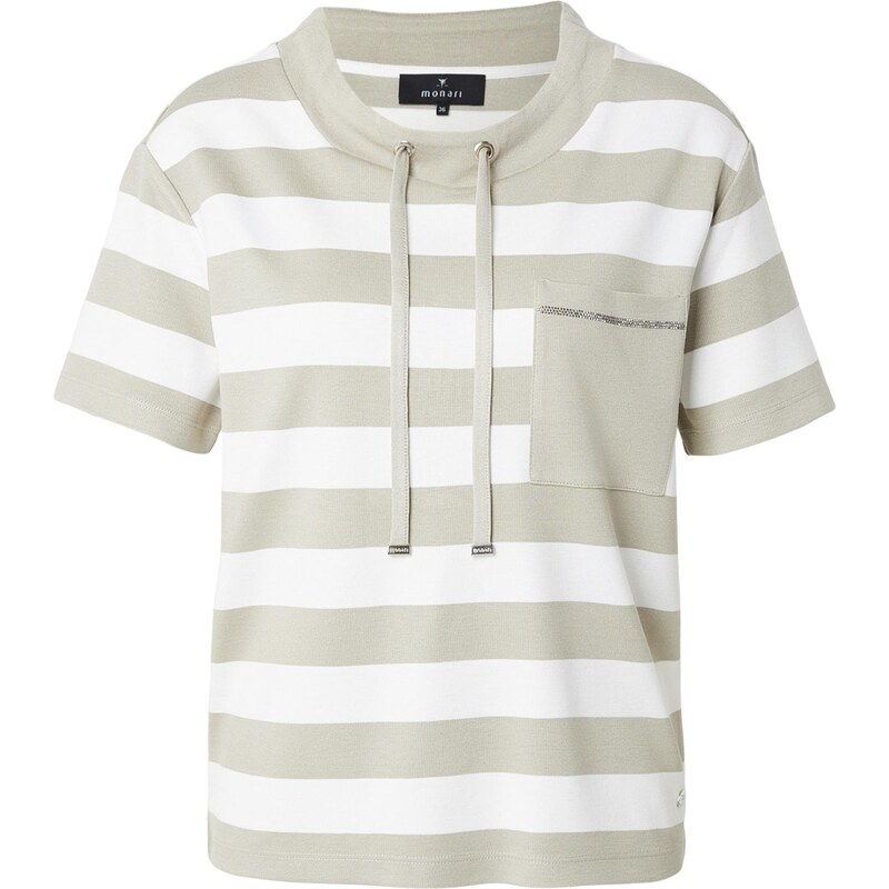 monari Tričko khaki / bílá 113742102