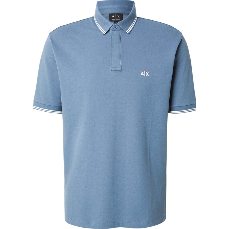 ARMANI EXCHANGE Tričko safírová / bílá