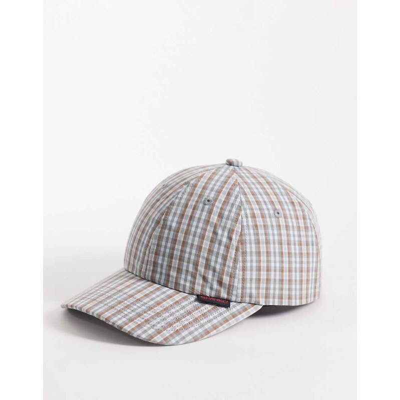 Gramicci millwood plaid cap in brown