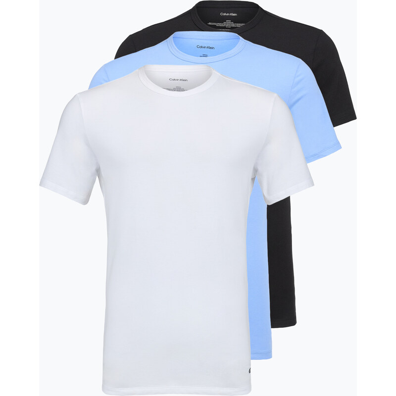 Pánské tričko Calvin Klein LV00NB4185 Crew Neck 3 pcs. black
