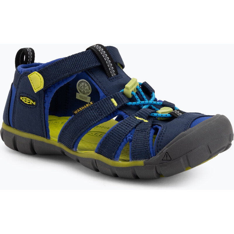 Juniorské sandály KEEN Seacamp II CNX naval academy/chartreuse