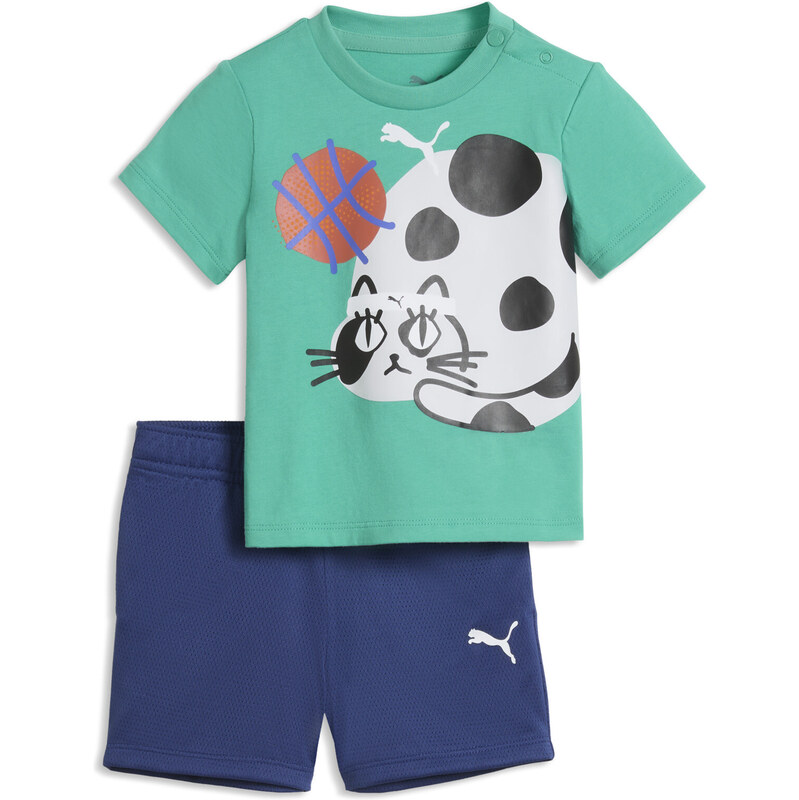 PUMA Sporty Cats Tee and Shorts Set Toddlers