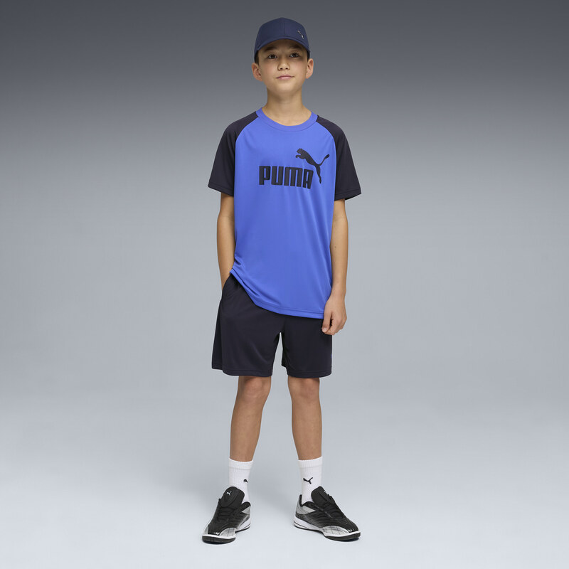 PUMA Essentials No. 1 Logo Poly Tee and Shorts Set Youth