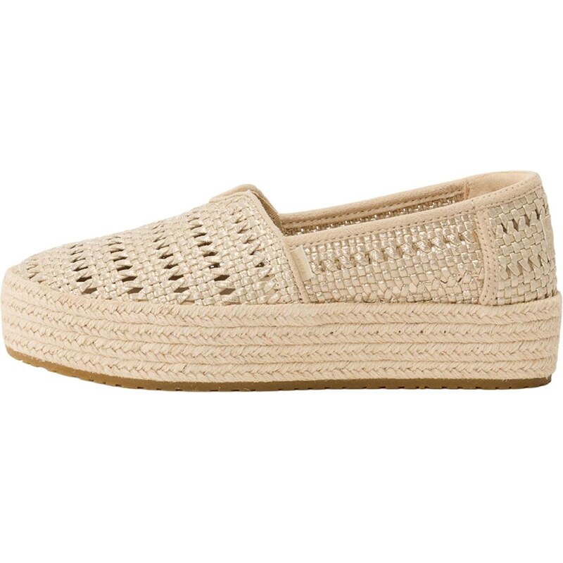 TOMS Espadrilky Valencia zlatá 113752289