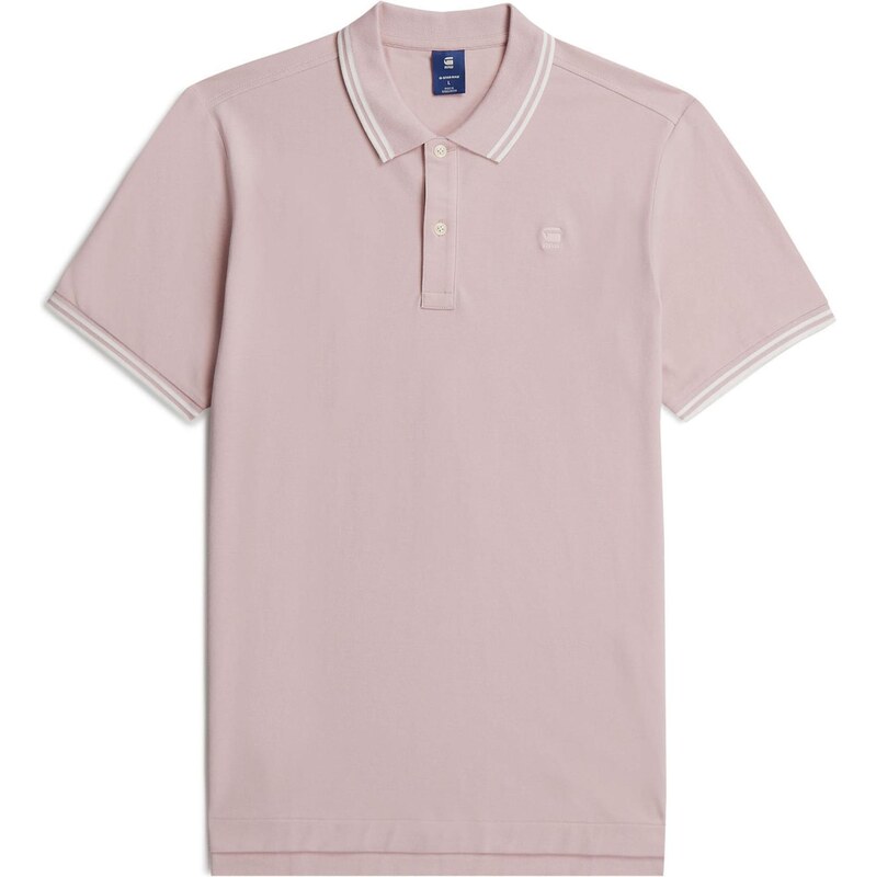 G-STAR Tričko Dunda Slim Stripe starorůžová