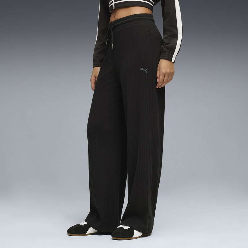 PUMA HER High-Waist Wide Leg Pants Women