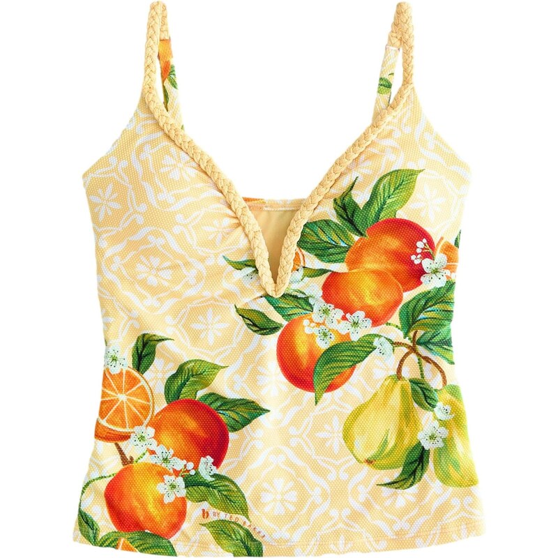 B by Ted Baker Tankiny top pastelově žlutá / zelená / oranžová / bílá 113752740