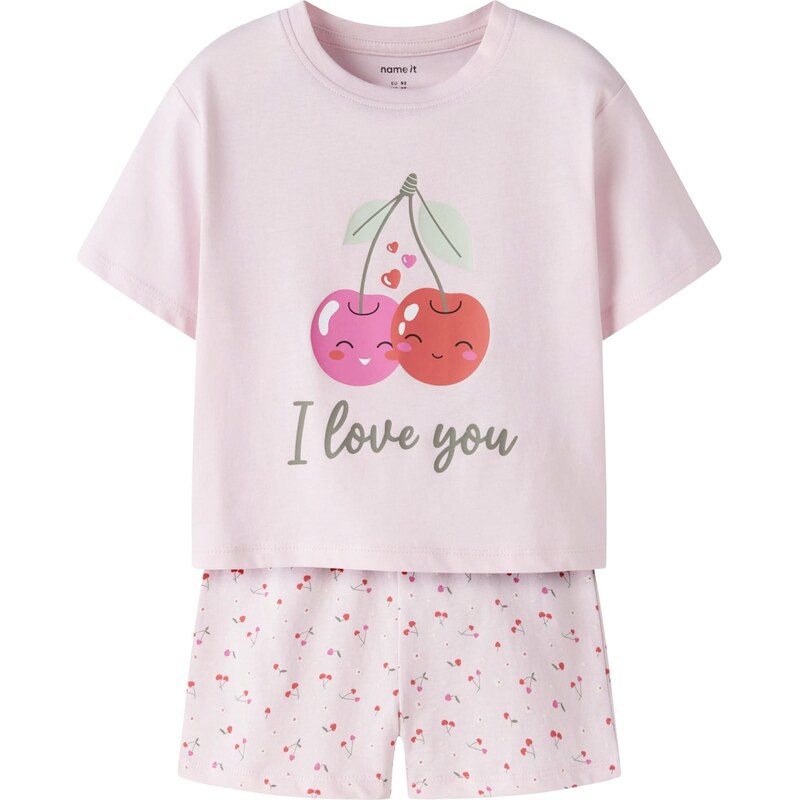 NAME IT Sada NMFVilinse šedá / pink / růžová / červená
