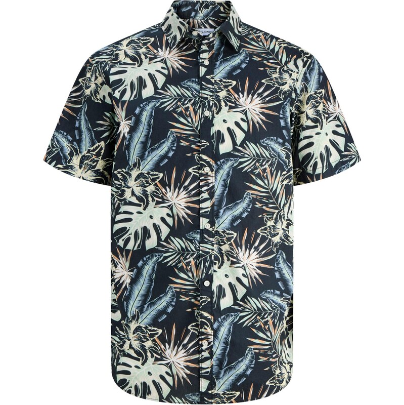 JACK & JONES Košile JJHonolulu světlemodrá / kiwi / meruňková /