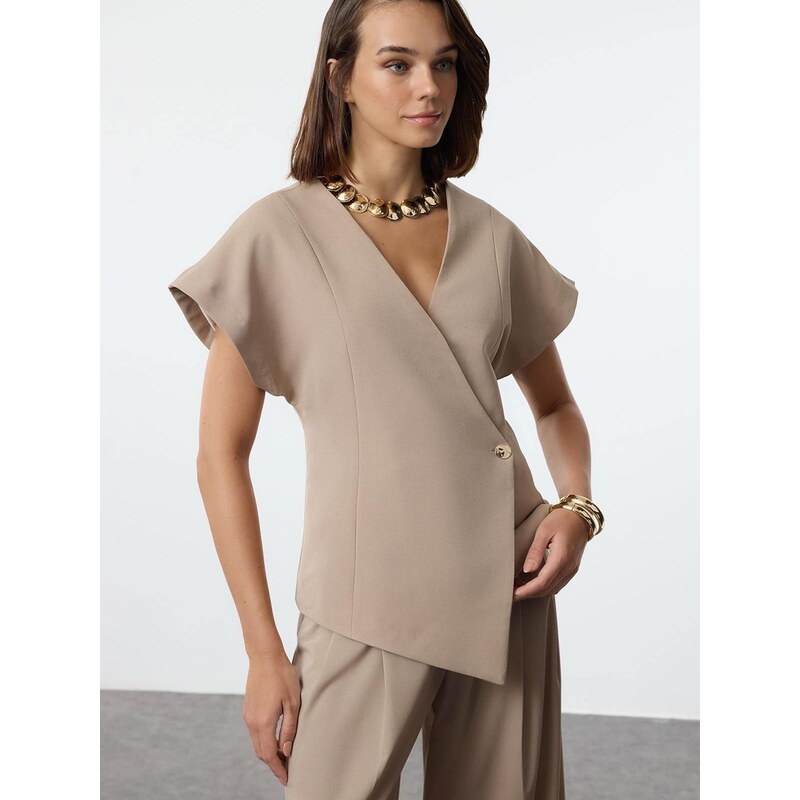 Trendyol Přechodná bunda khaki 113753103
