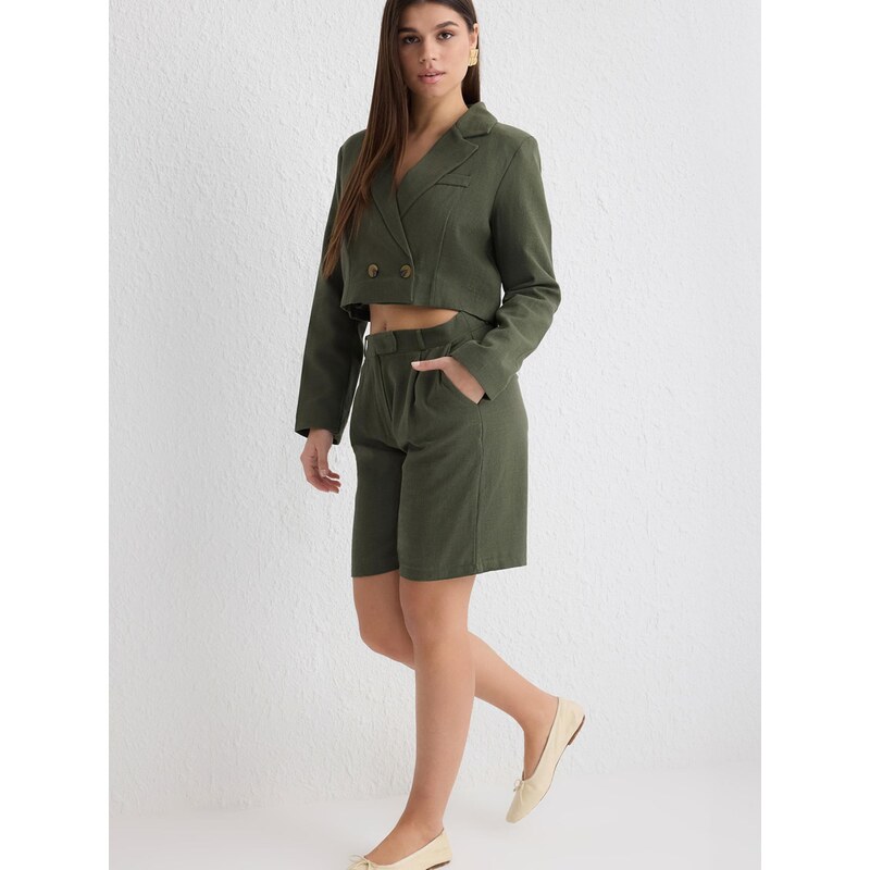 Trendyol Kalhoty khaki