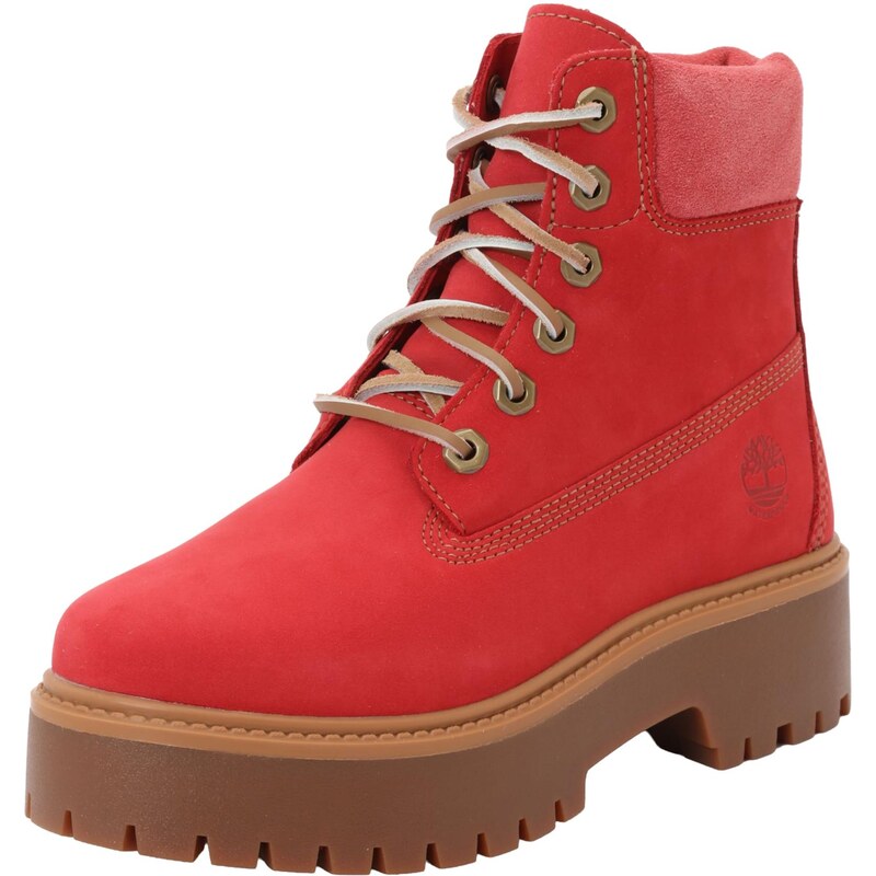 TIMBERLAND Šněrovací kozačky STONE STREET červená 113753270
