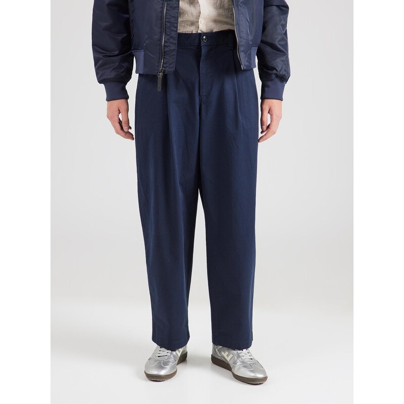 Calvin Klein Jeans Kalhoty se sklady v pase marine modrá