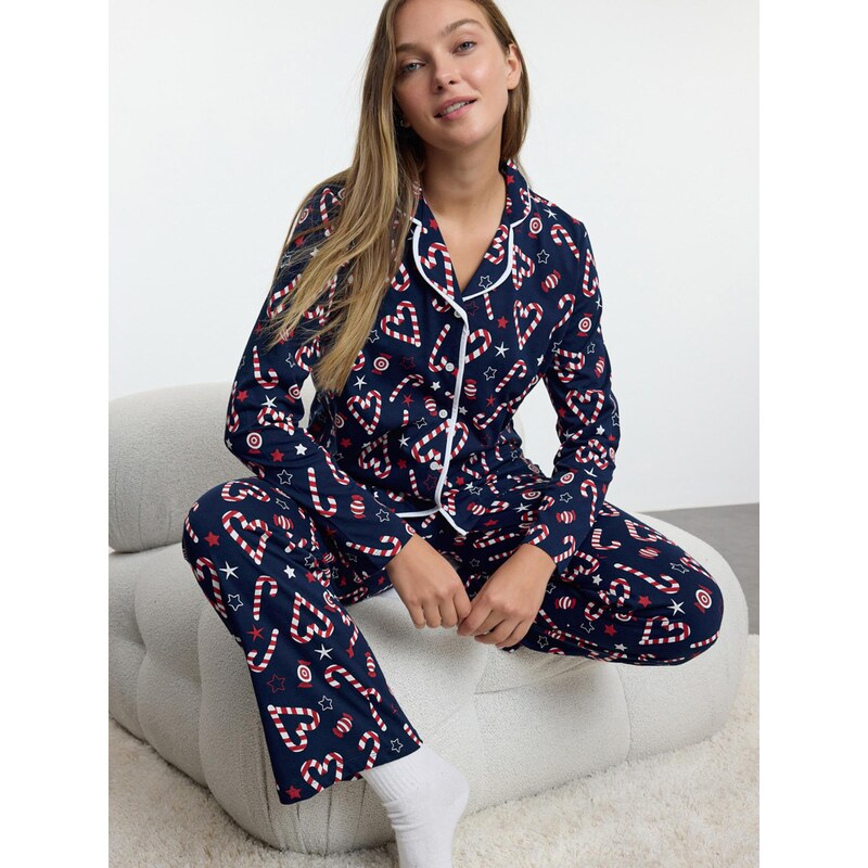 Trendyol Pyžamo indigo