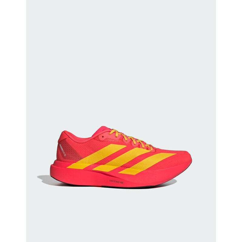 adidas performance Adizero evo sl shoes in lucid red and yellow