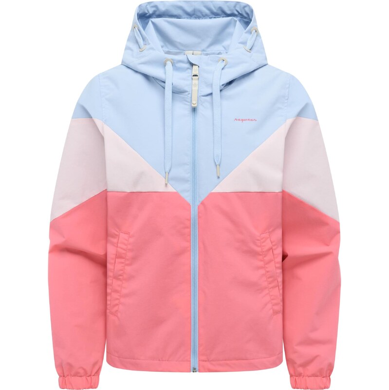 Ragwear Funkční bunda Rochele světlemodrá / růžová / malinová