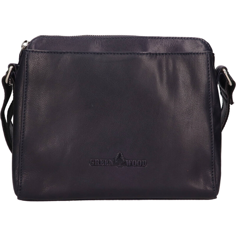 Dámská kožená crossbody kabelka Greenwood Melony - tmavě modrá 114831497
