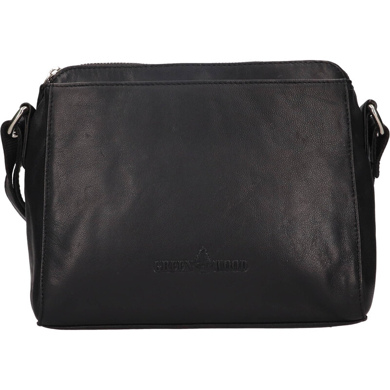 Dámská kožená crossbody kabelka Greenwood Melony - černá 114831500