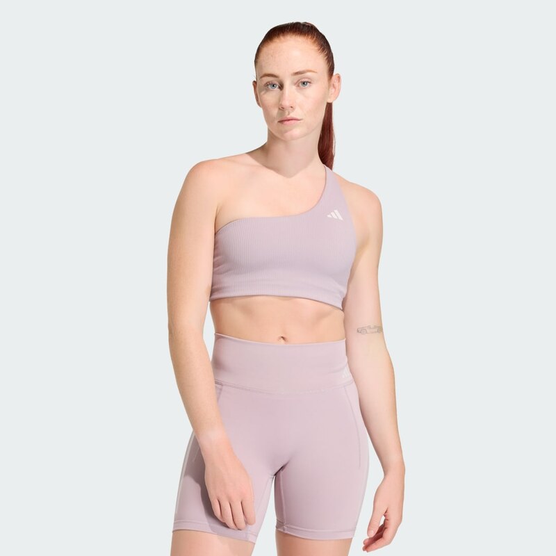 Adidas Podprsenka Light Support Optime Workout Rib One Shoulder