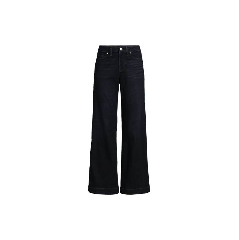 Wide Leg All-Day Coolmax Stretch Jeans, Women, size: 10, petite, Blue, 115262075