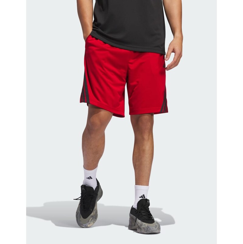 adidas performance Legends 3-stripes basketball shorts in team