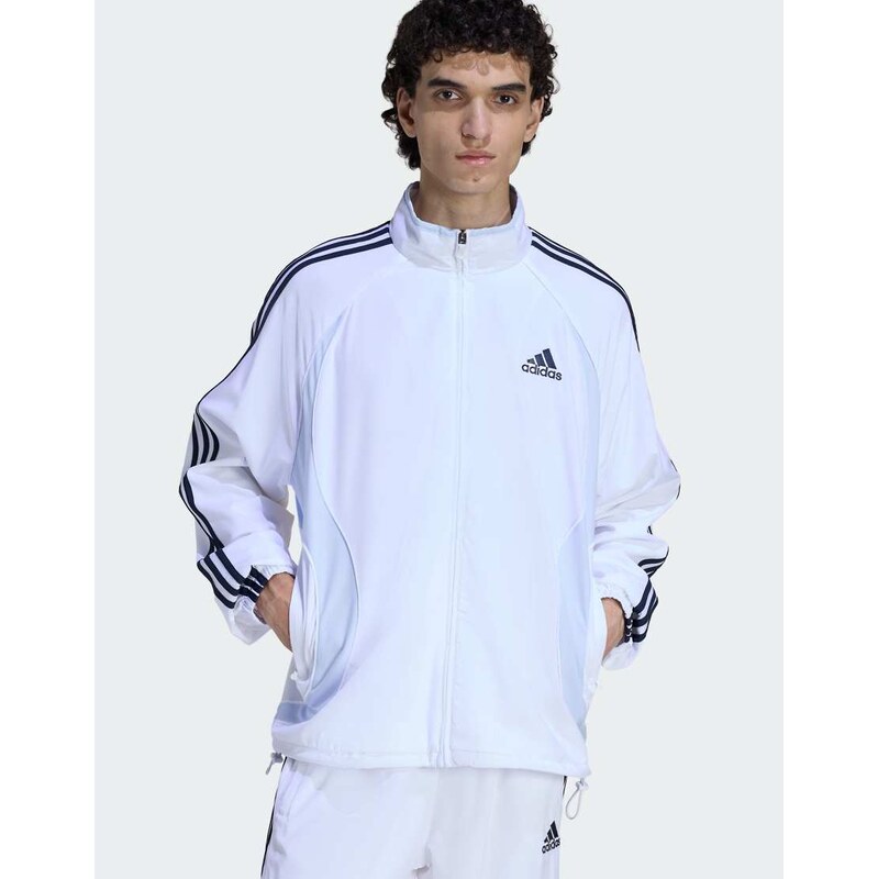 adidas Originals Teamgeist adicolor track top in white