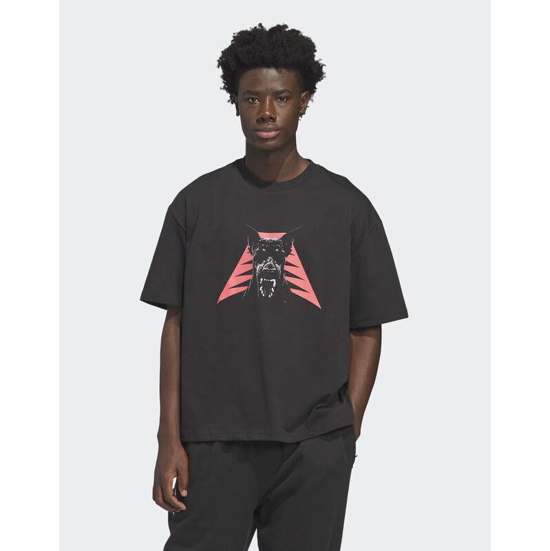 adidas performance Anthony edwards dawg tee in black