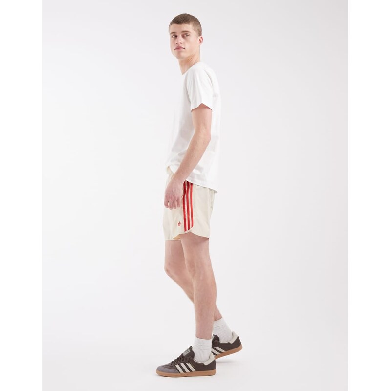 adidas Originals Sprinter shorts in beige and red-Neutral