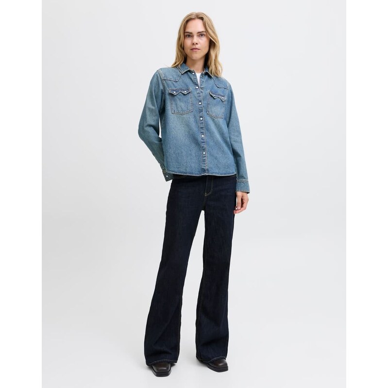 JJXX Flared fit jeans in dark blue denim 115642358