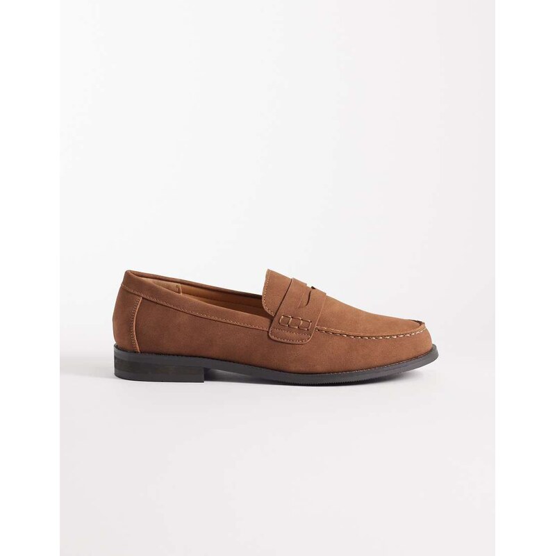 SEQWL Hero loafer in mocha micro-Brown
