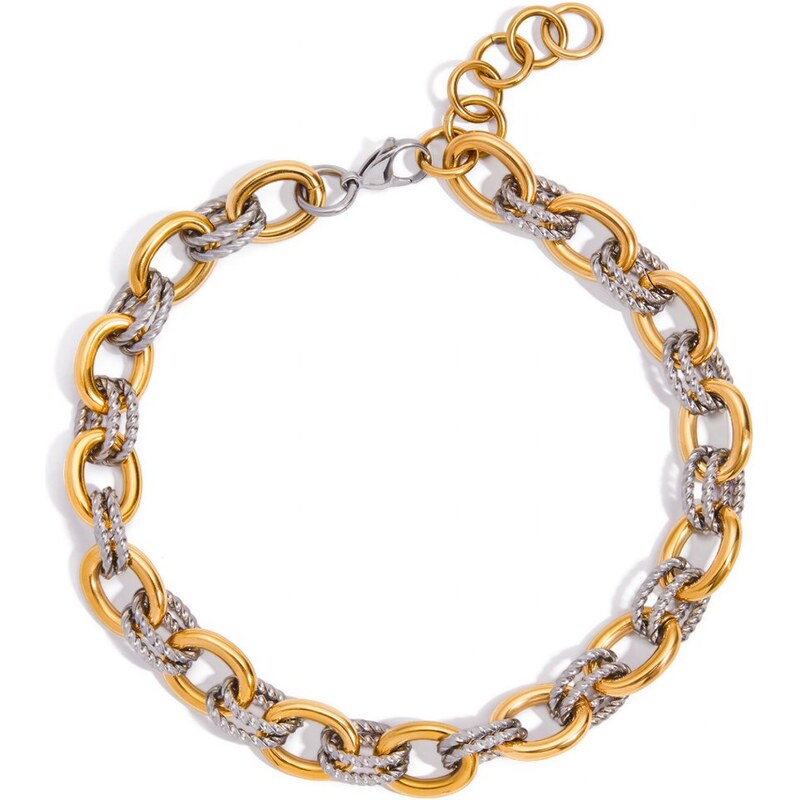 ELENYS Dual Essence – pozlacený náhrdelník 18K žluté zlato 113764499