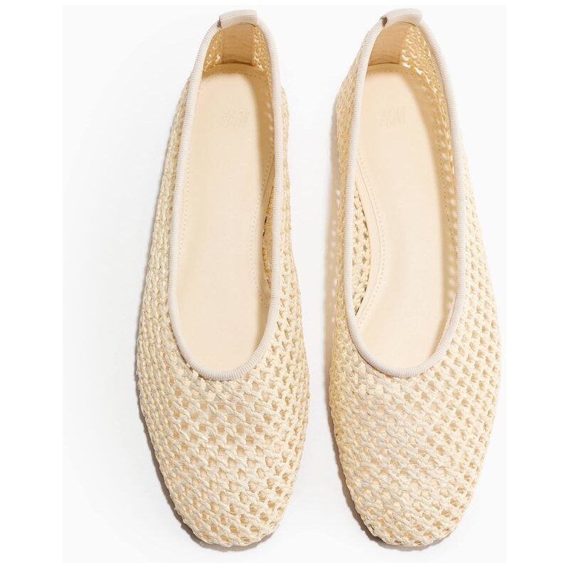 H&M - Splétané balerínky - béžová 113764947