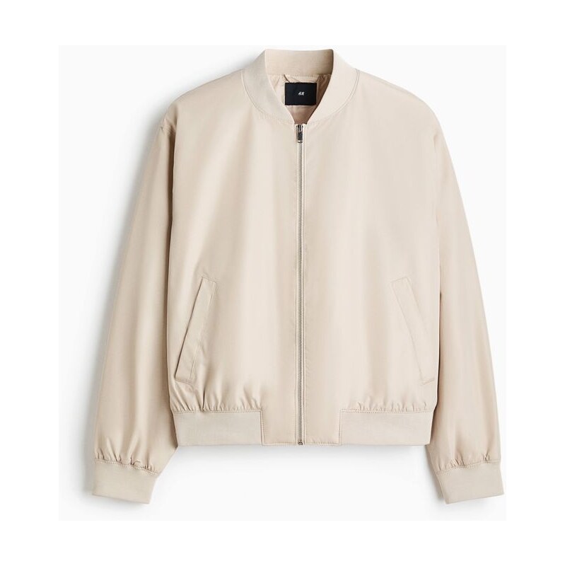 H&M - Lehký bomber - Světle Béžová
