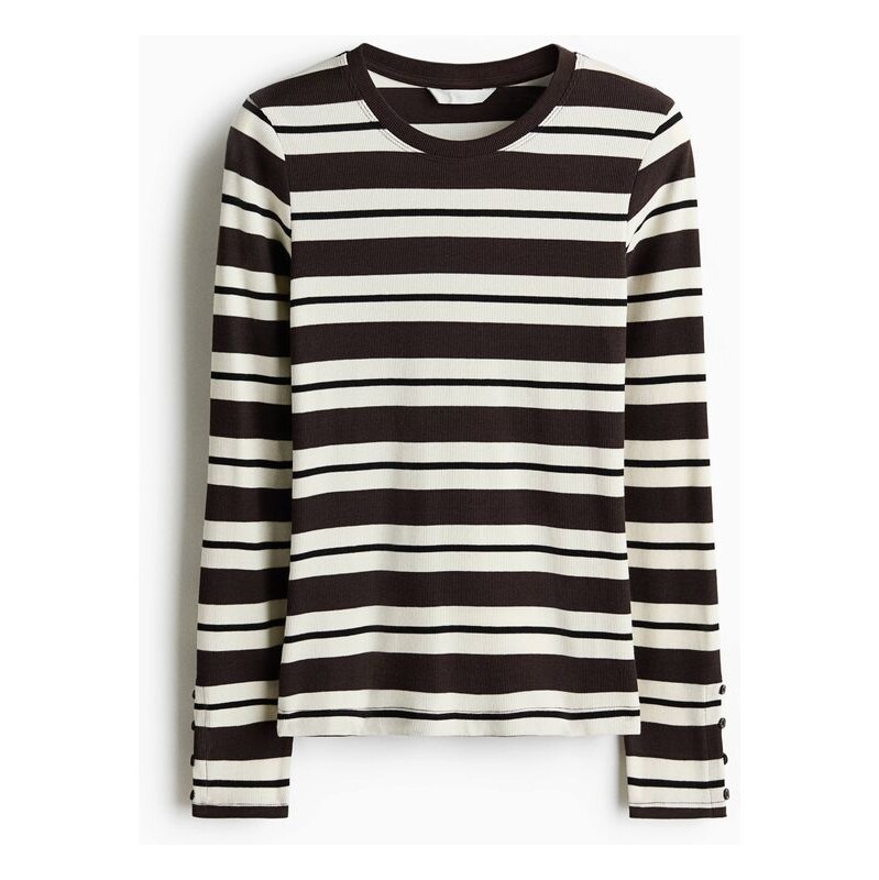 H&M - Žebrovaný top - bílá 113764998