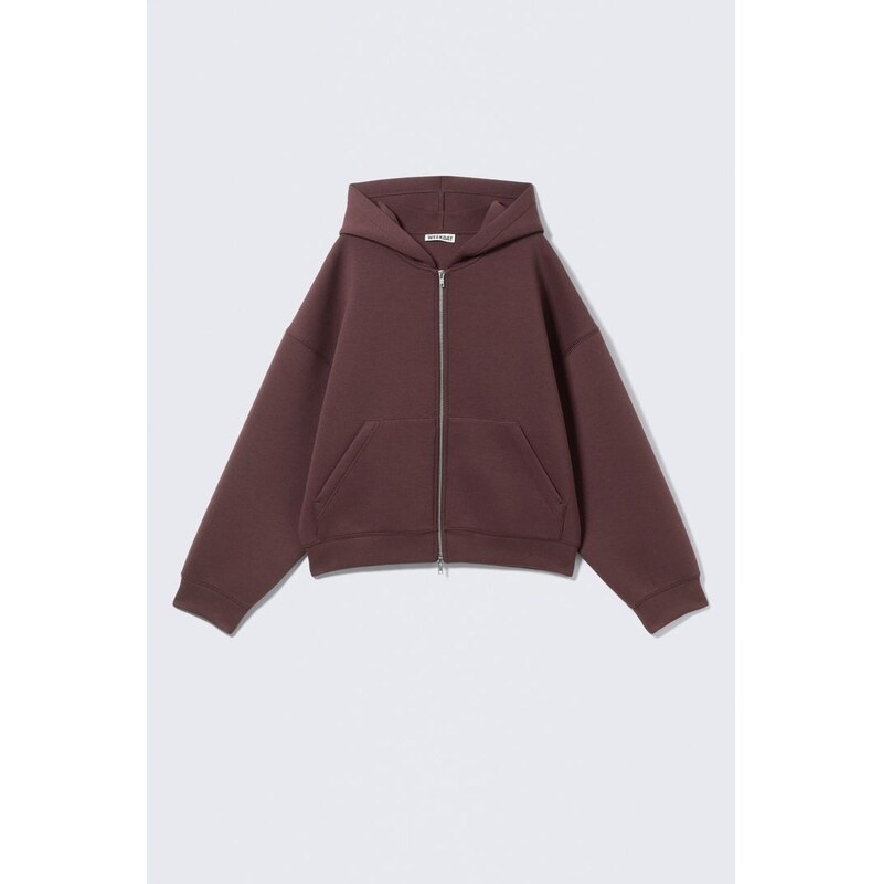 H&M - Oversized Scuba Zip-Hoodie - růžová 113765155