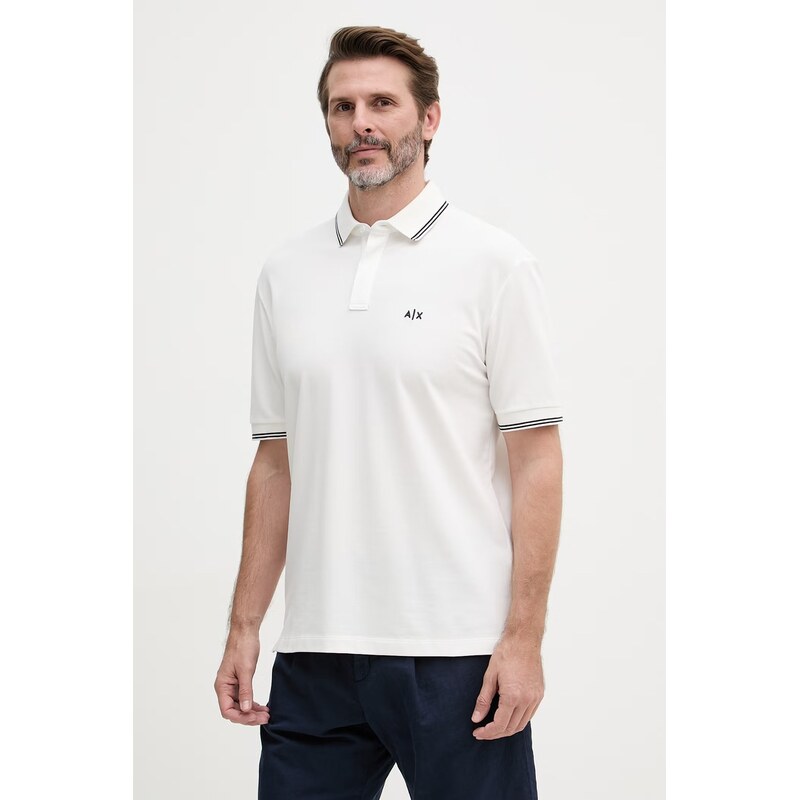 Armani Exchange pánské polo bavlněné s elastanem