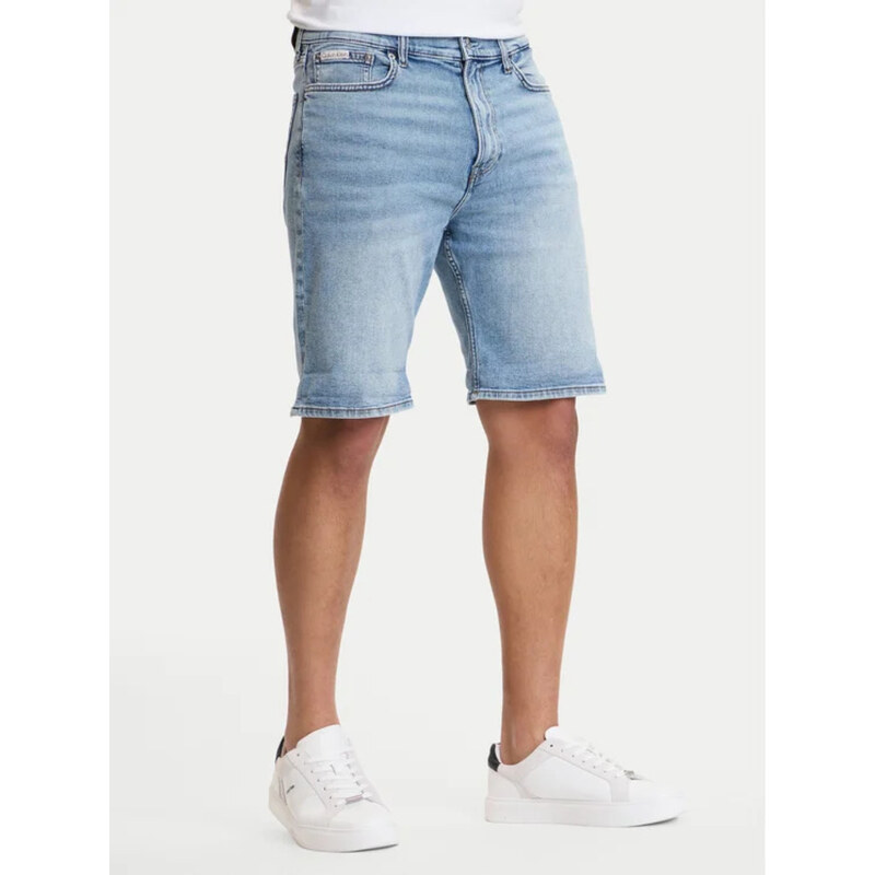 Calvin Klein pánské modré džínové šortky