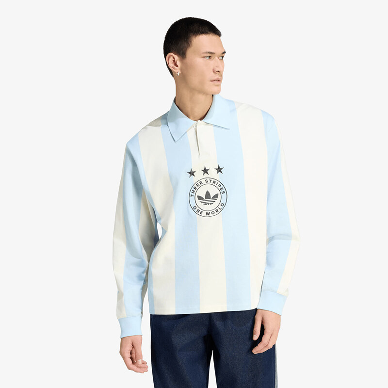 adidas Originals Tričko adidas Graphic Long Sleeve Polo Shirt