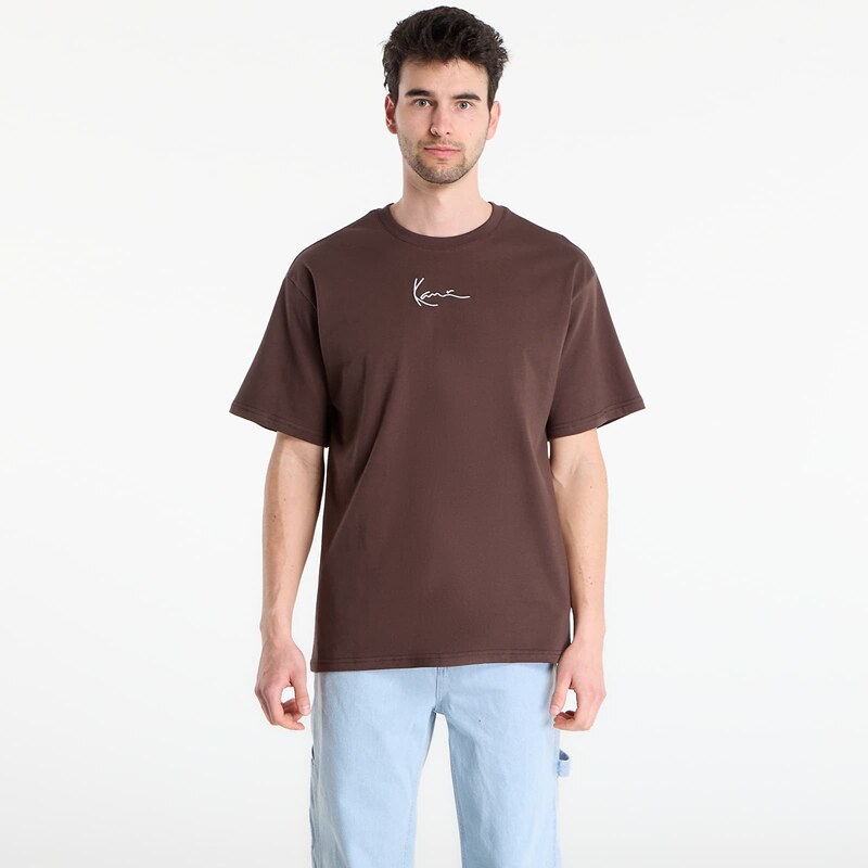 Tričko Karl Kani Small Signature Essential Tee Brown S
