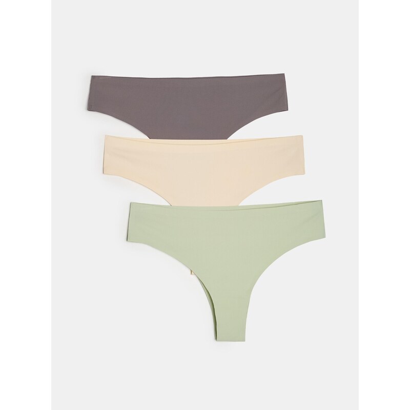 Sinsay - Sada 3 kusů brazilských kalhotek - vícebarevná 113878743