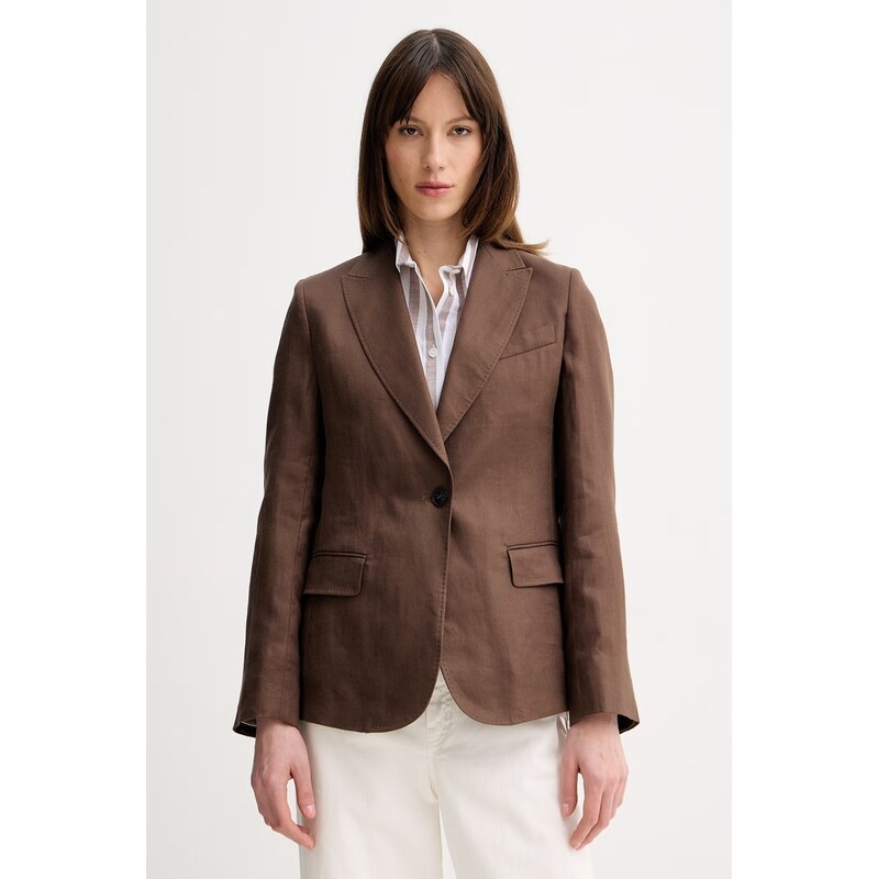 Plátěné sako Weekend Max Mara NALUT 113879189