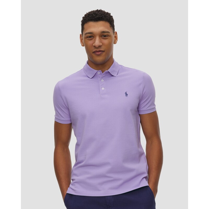 Fialová Pánská Polokošile Polo Ralph Lauren
