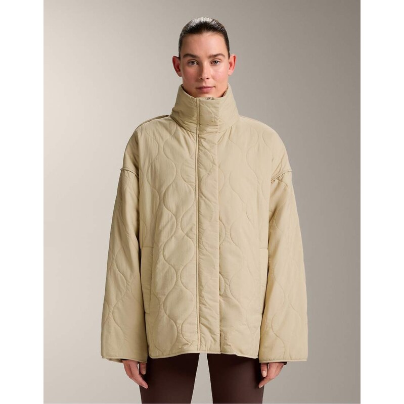 OYSHO Waterrepellent fellex aerogel padded jacket in beige-Neutral 113880559