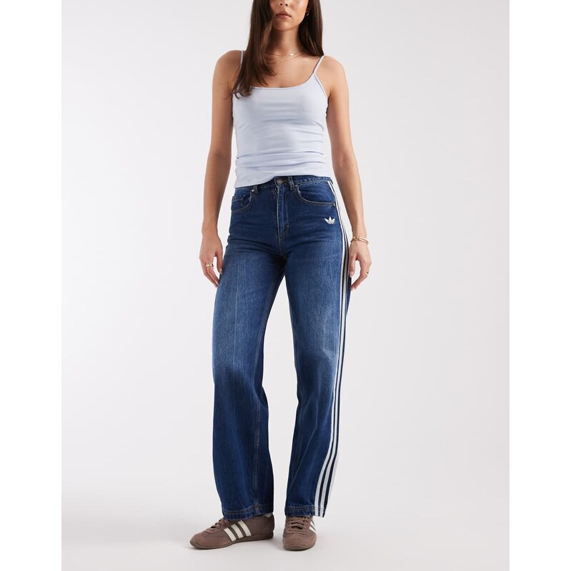 adidas Originals dad jeans in indigo wash-Navy